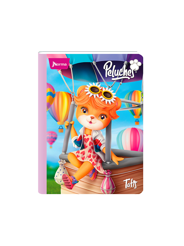 Cuaderno Cosido Peluches 50 Hojas Doble Línea 6