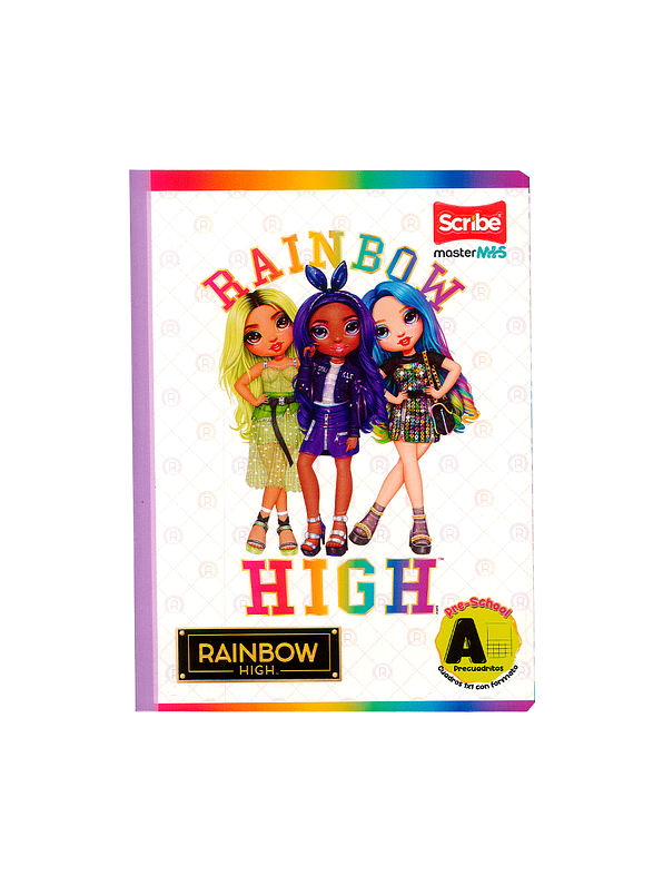 Cuaderno Cosido Master Niñas 100 Hojas Pre-Cuadritos A 1