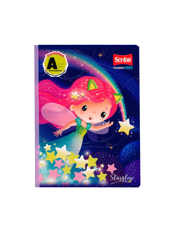 Cuaderno Cosido Master Niñas 100 Hojas Pre-Cuadritos A 3