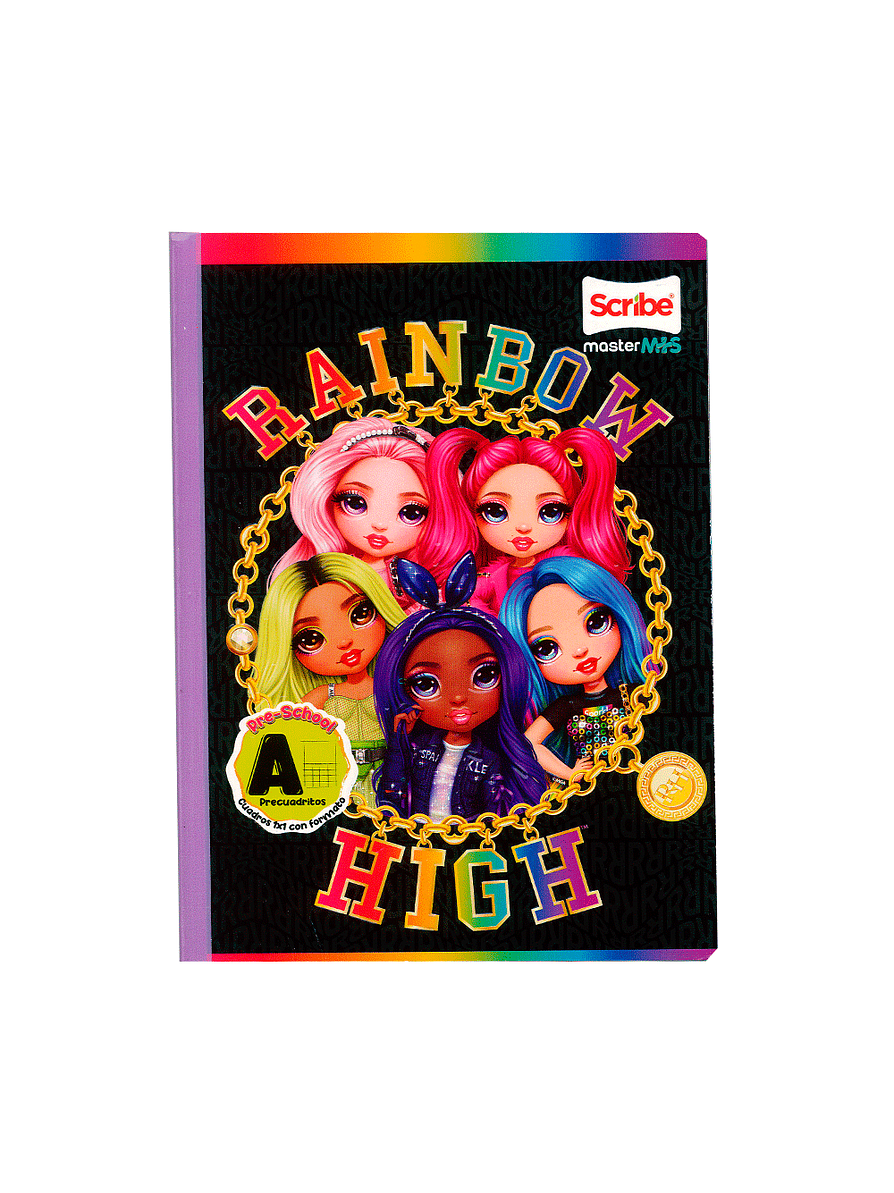 Cuaderno Cosido Master Niñas 100 Hojas Pre-Cuadritos A 6