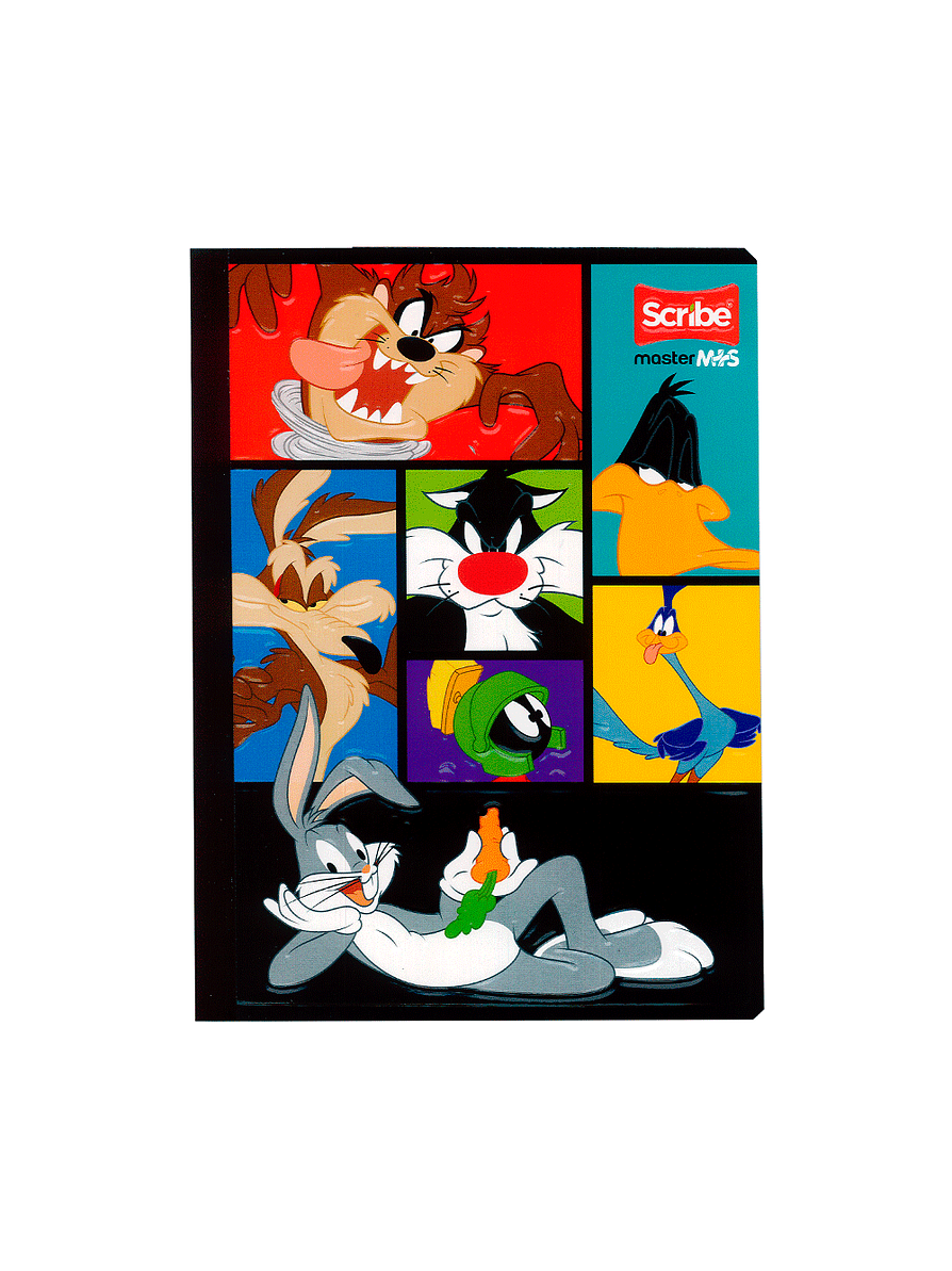 Cuaderno Cosido Looney Tunes 100 Hojas Líneas 5