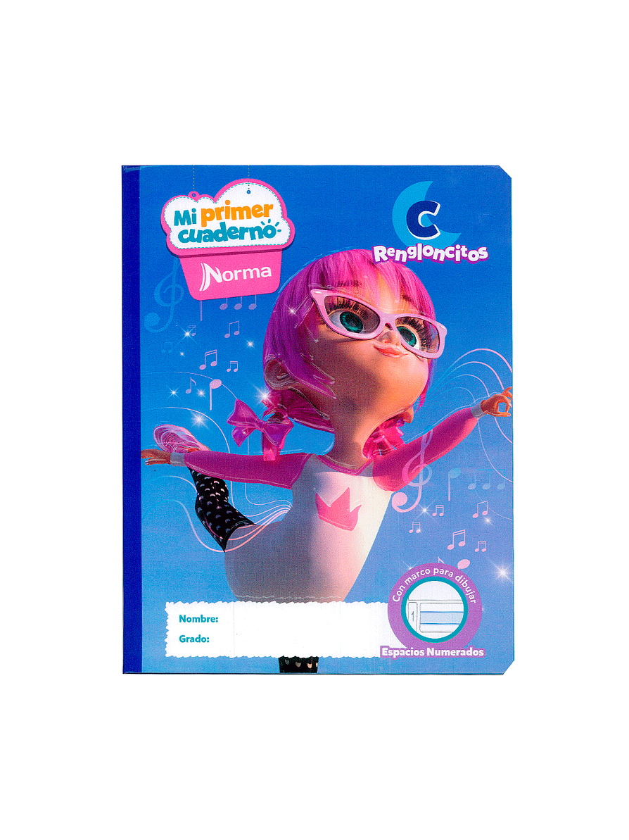 Mi Primer Cuaderno Niña 100 Hojas Rengloncitos C 2