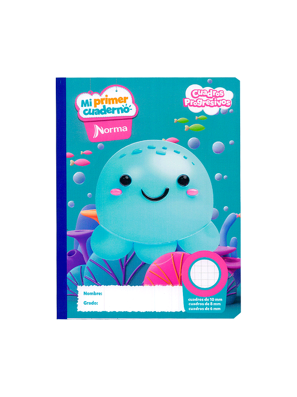 Mi Primer Cuaderno Cuadros Progresivos Niña 100 Hojas 2