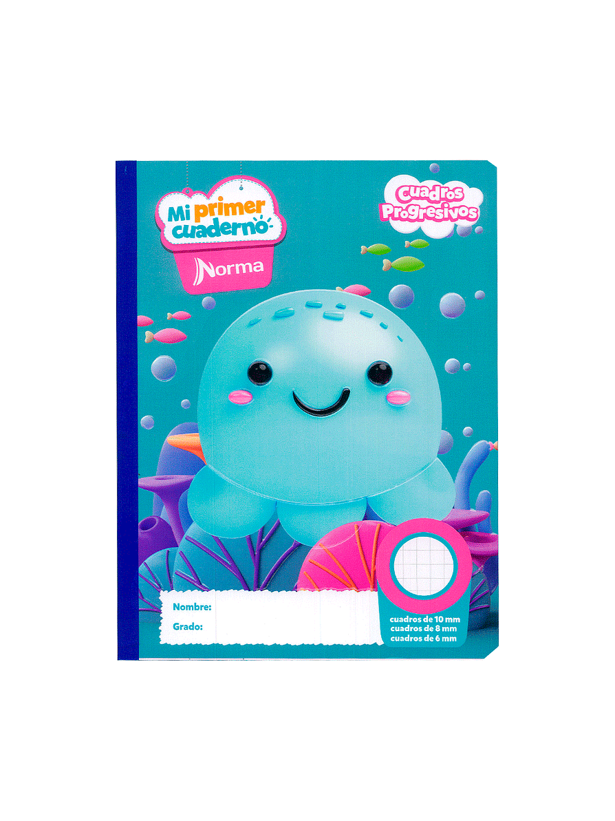 Mi Primer Cuaderno Cuadros Progresivos Niña 100 Hojas 2