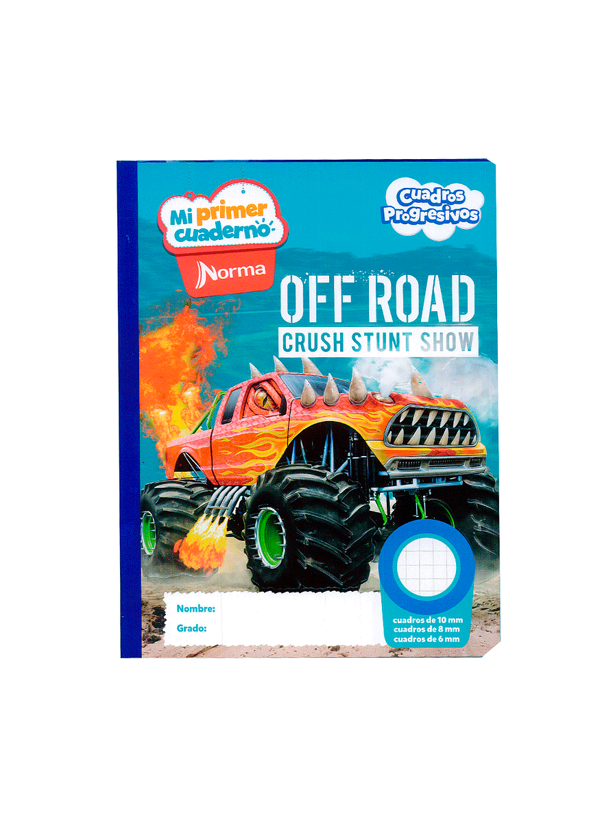 Mi Primer Cuaderno Cuadros Progresivos Niño 100 Hojas 1