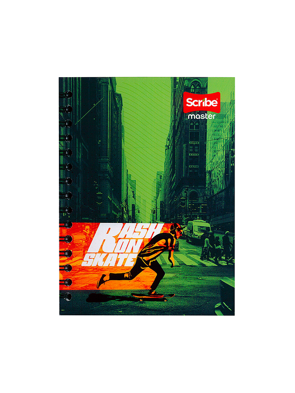 Cuaderno Argollado Pasta Dura Master Masculino 80 Hojas  3