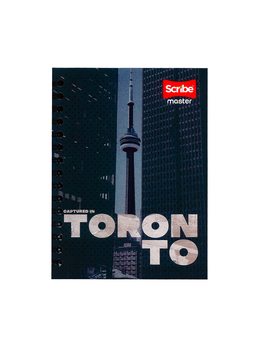 Cuaderno Argollado Pasta Dura Master Masculino 80 Hojas  7