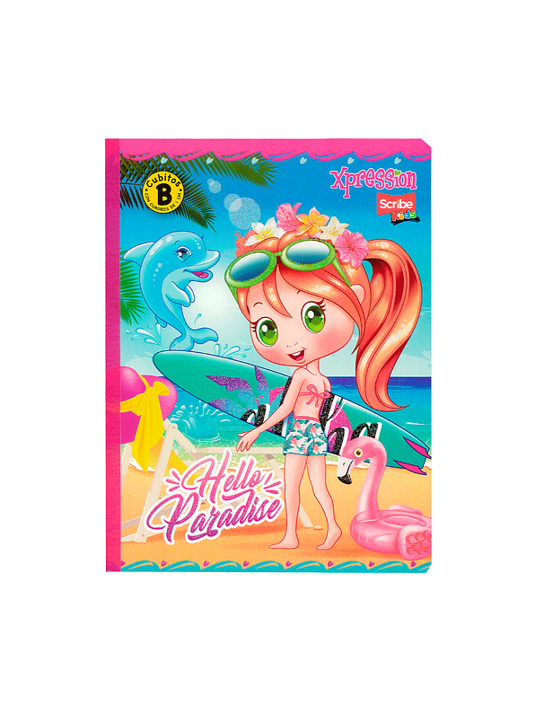 Cuaderno Cosido XPression Niñas 100 Hojas Cubitos B 6