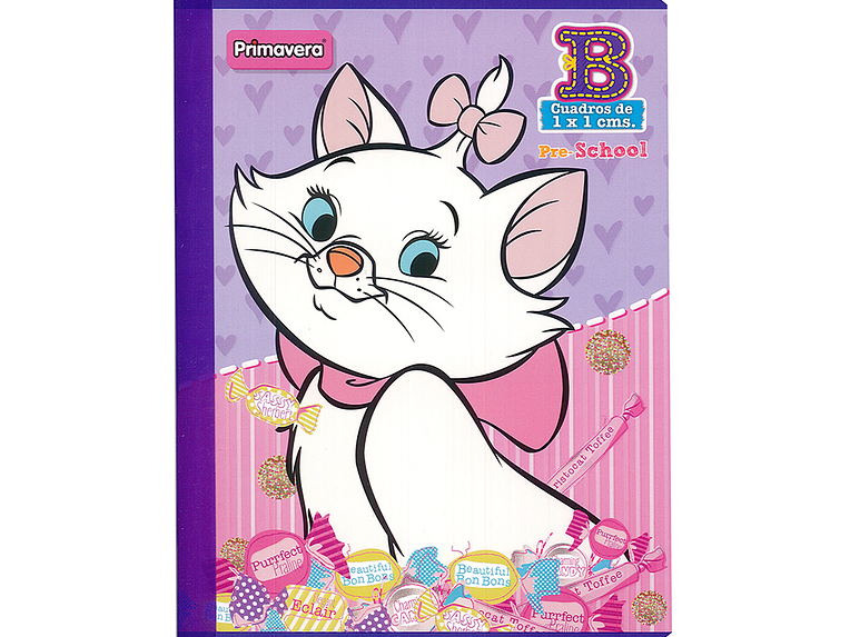 Cuaderno Cosido Primavera Disney 100 Hojas Cuadritos B Niña 2