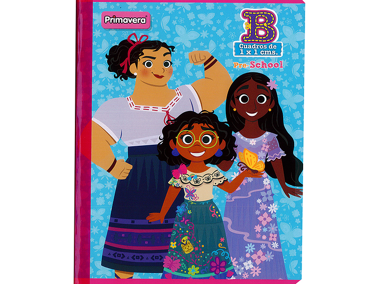 Cuaderno Cosido Primavera Disney 100 Hojas Cuadritos B Niña 6