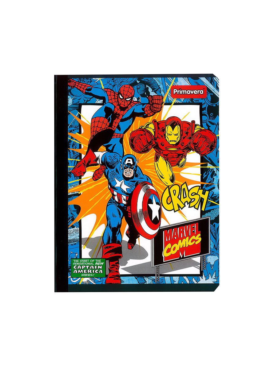 Cuaderno Cosido Masculino Primavera 100 Hojas Cuadros  6