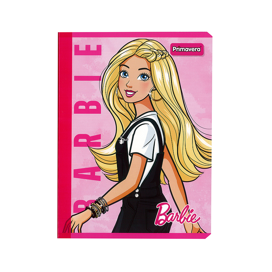 Cuaderno Cosido Primavera Mattel Barbie 50 Hojas Cuadros  3