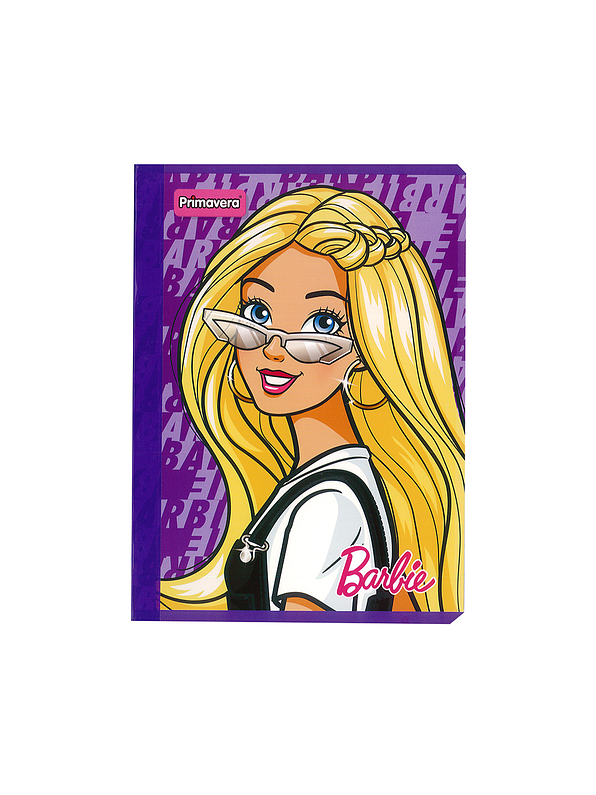 Cuaderno Cosido Primavera Mattel Barbie 50 Hojas Cuadros  4