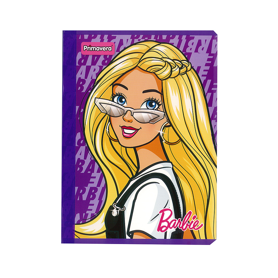Cuaderno Cosido Primavera Mattel Barbie 50 Hojas Cuadros  4