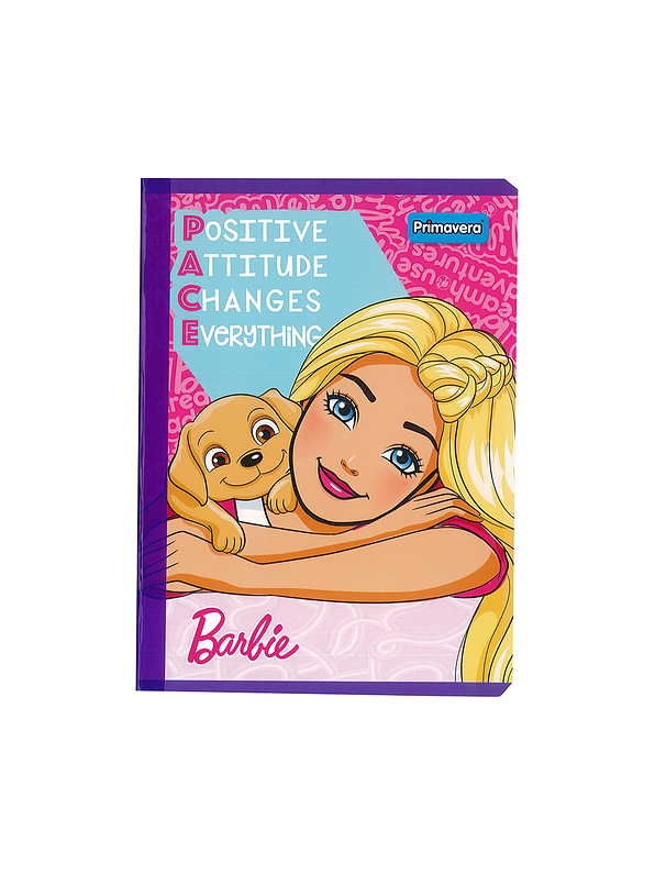 Cuaderno Cosido Primavera Mattel Barbie 50 Hojas Cuadros  5