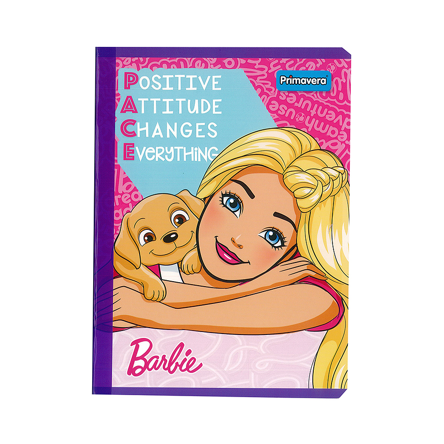 Cuaderno Cosido Primavera Mattel Barbie 50 Hojas Cuadros  5