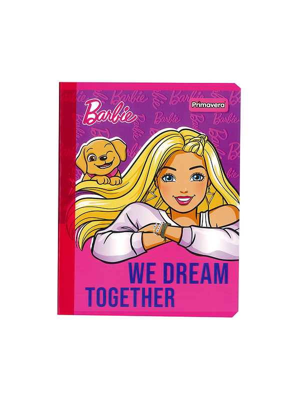 Cuaderno Cosido Primavera Mattel Barbie 50 Hojas Cuadros  2