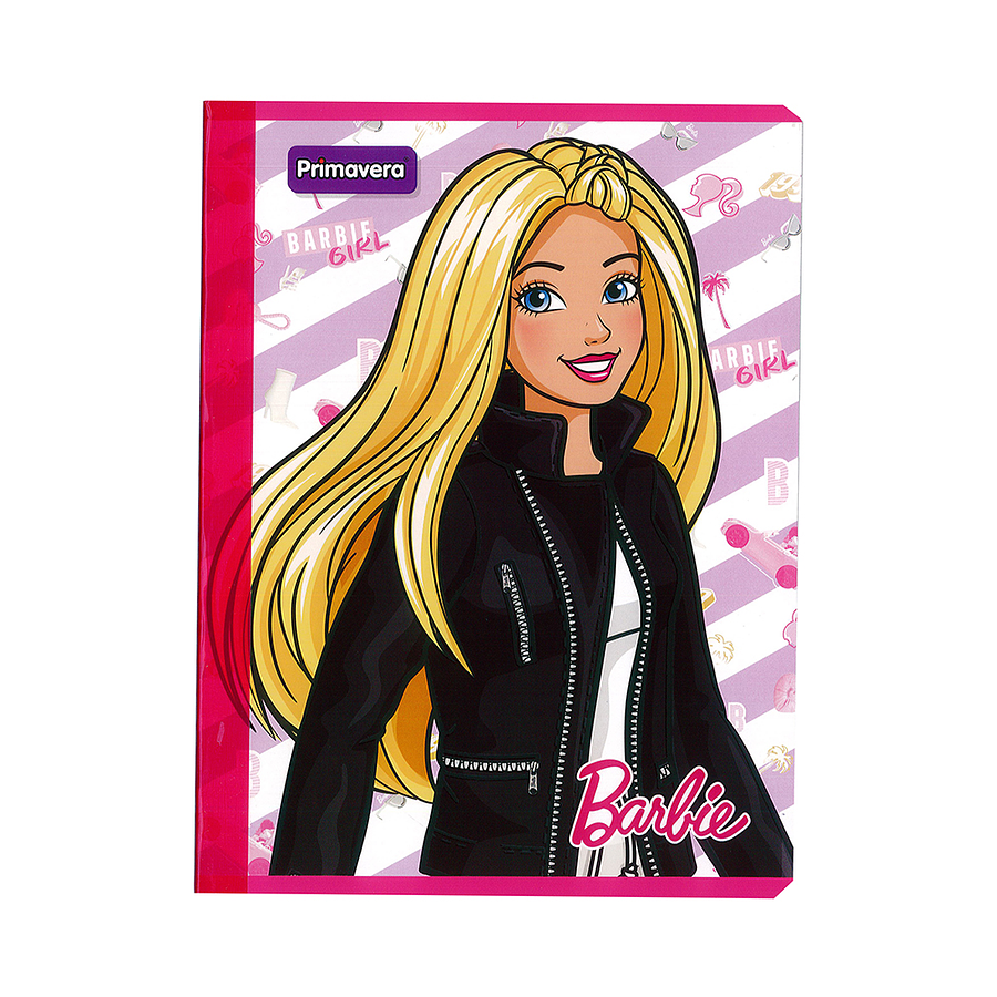Cuaderno Cosido Primavera Mattel Barbie 50 Hojas Cuadros  7