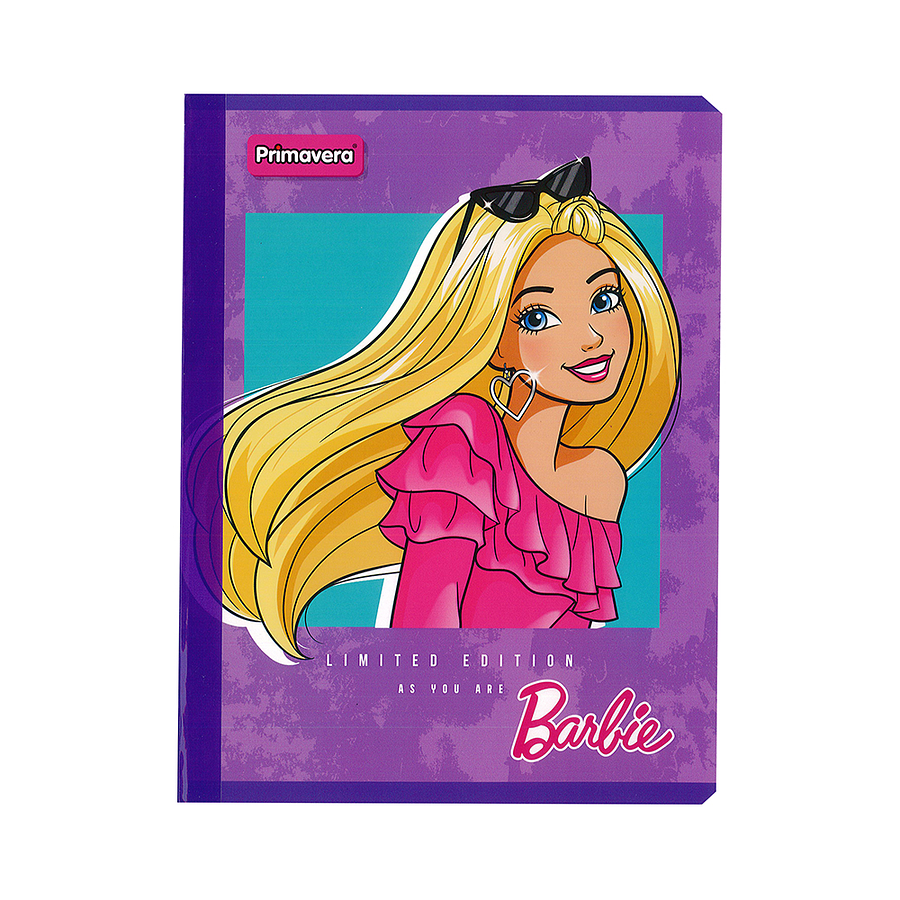 Cuaderno Cosido Primavera Mattel Barbie 50 Hojas Cuadros  8