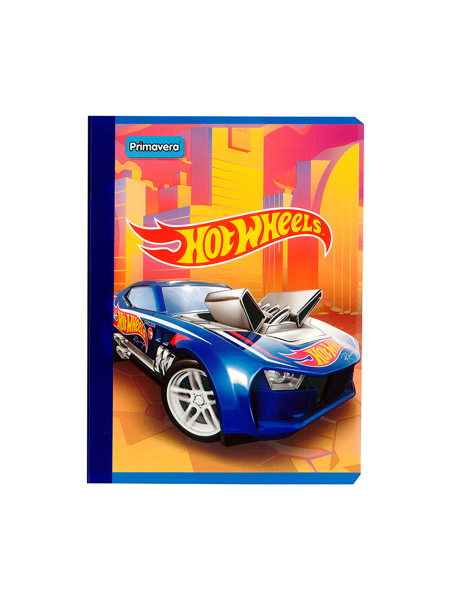 Cuaderno Cosido Hot Wheels 100 Hojas Cuadros  2