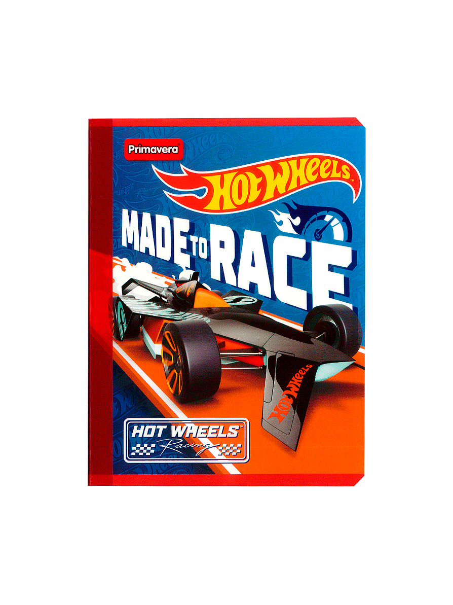 Cuaderno Cosido Hot Wheels 100 Hojas Cuadros  5