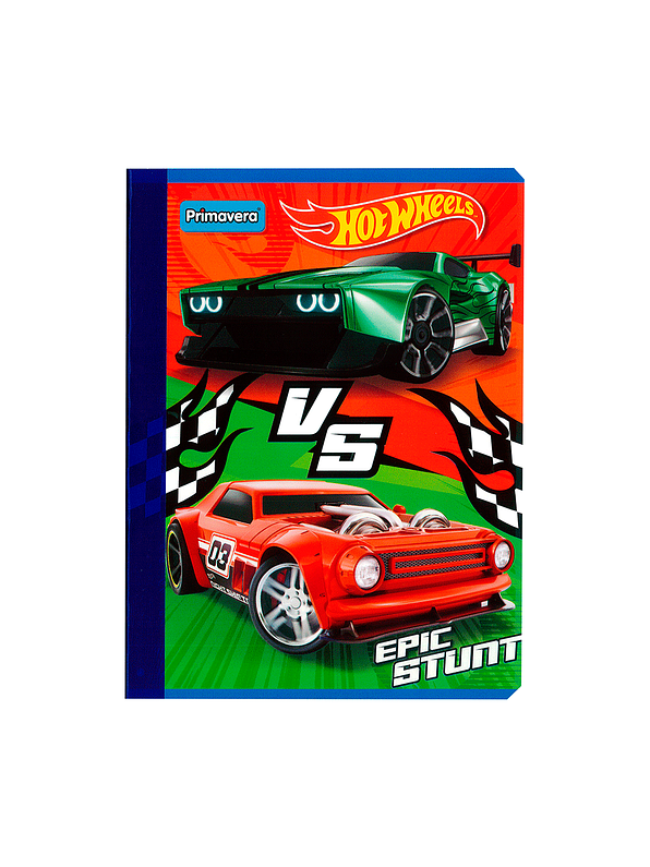 Cuaderno Cosido Hot Wheels 100 Hojas Cuadros  7