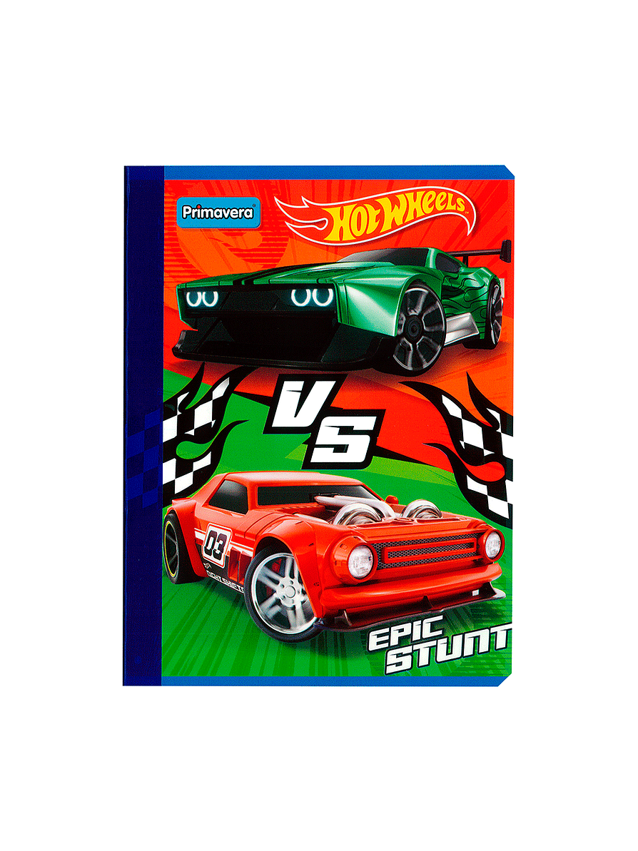 Cuaderno Cosido Hot Wheels 50 Hojas Cuadros  5