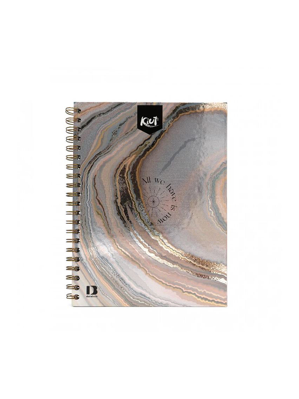 Cuaderno Argollado Pasta Dura Kiut Femenino 80 Hojas Cuadros  4