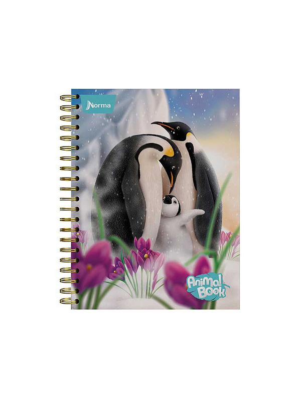 Cuaderno Catedrático Pasta Dura Animal Book 80 Hojas Cuadros 5