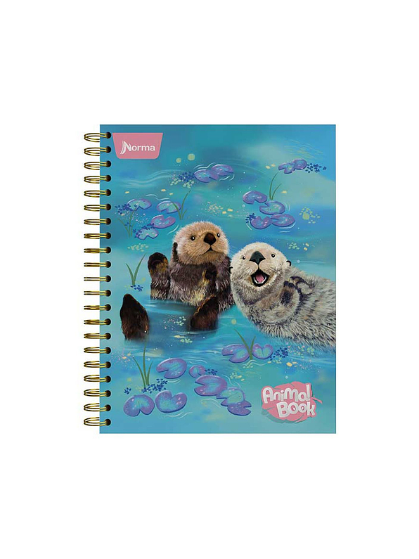 Cuaderno Catedrático Pasta Dura Animal Book 80 Hojas Cuadros 6