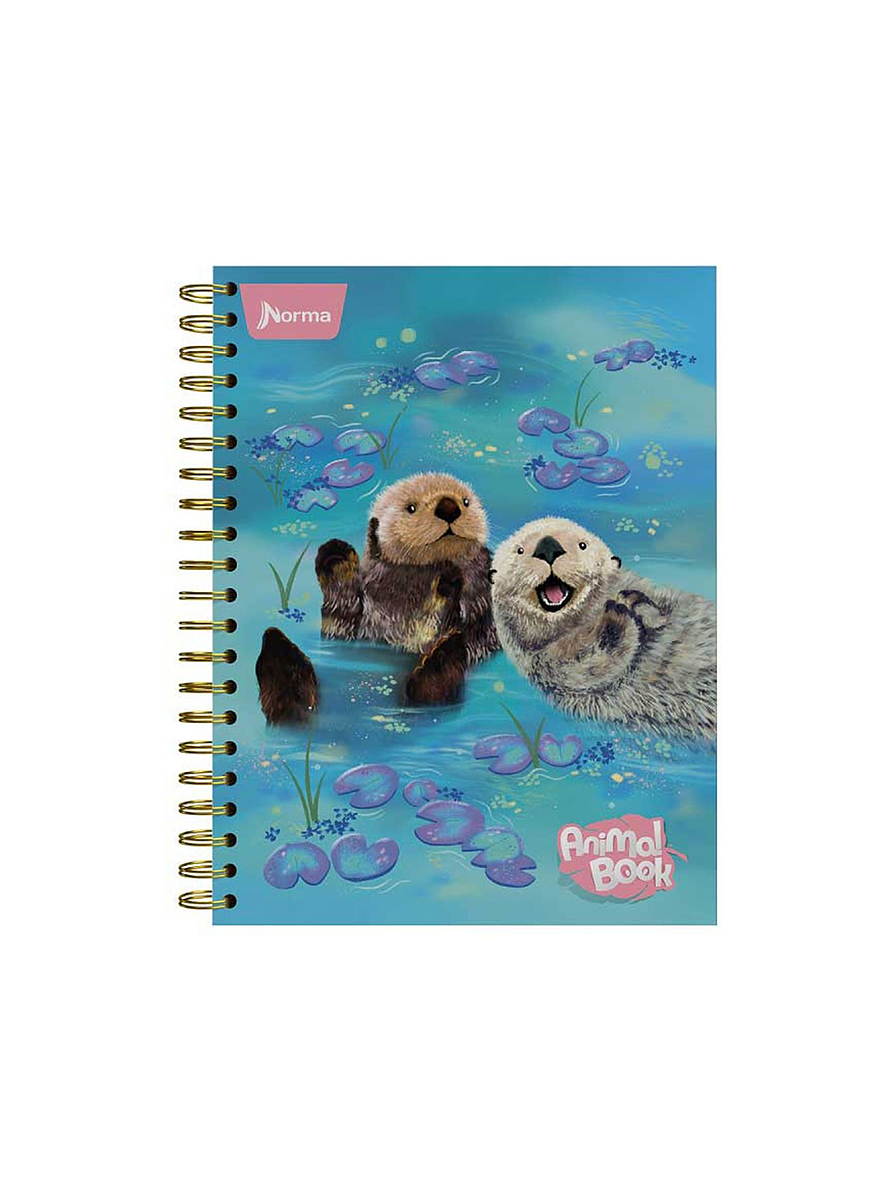 Cuaderno Catedrático Pasta Dura Animal Book 80 Hojas Cuadros 6