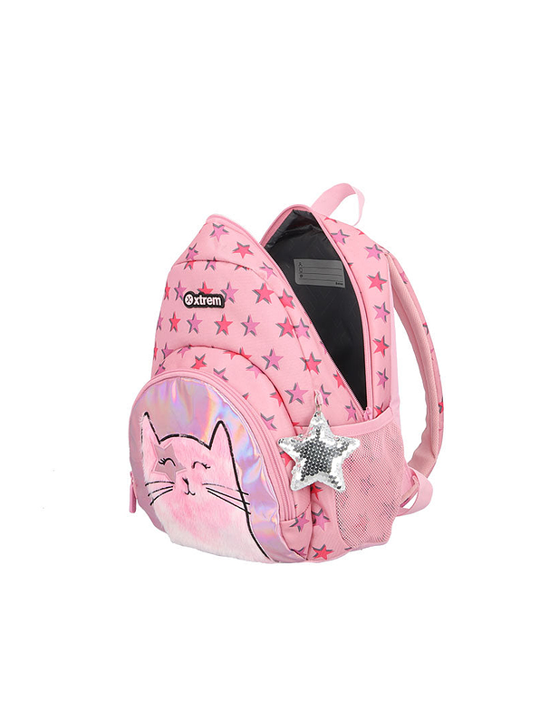 Morral Escolar Power Cat Rosado  3