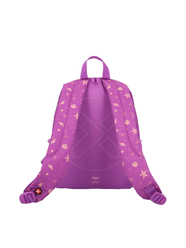 Morral Escolar Power Mermaid Morado  4