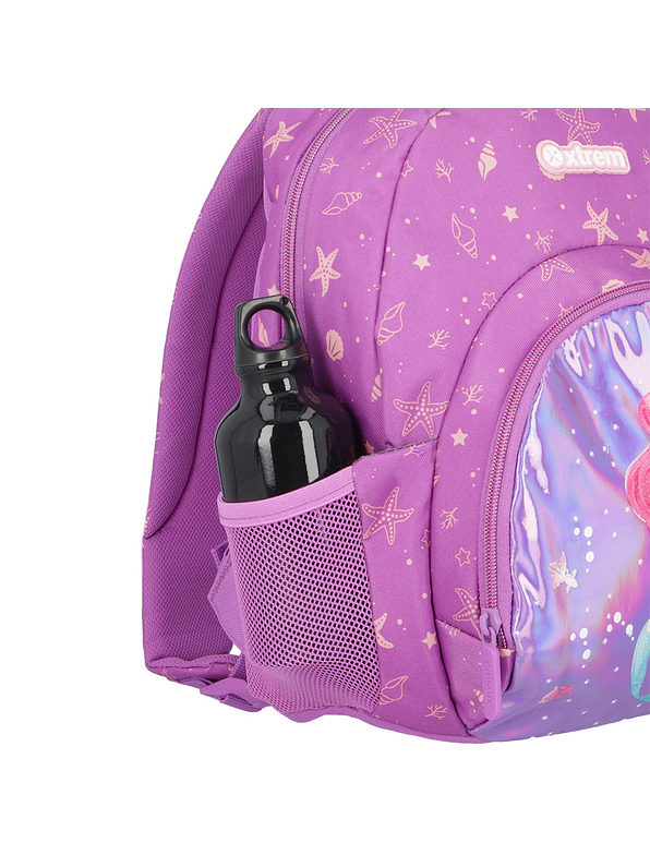 Morral Escolar Power Mermaid Morado  5