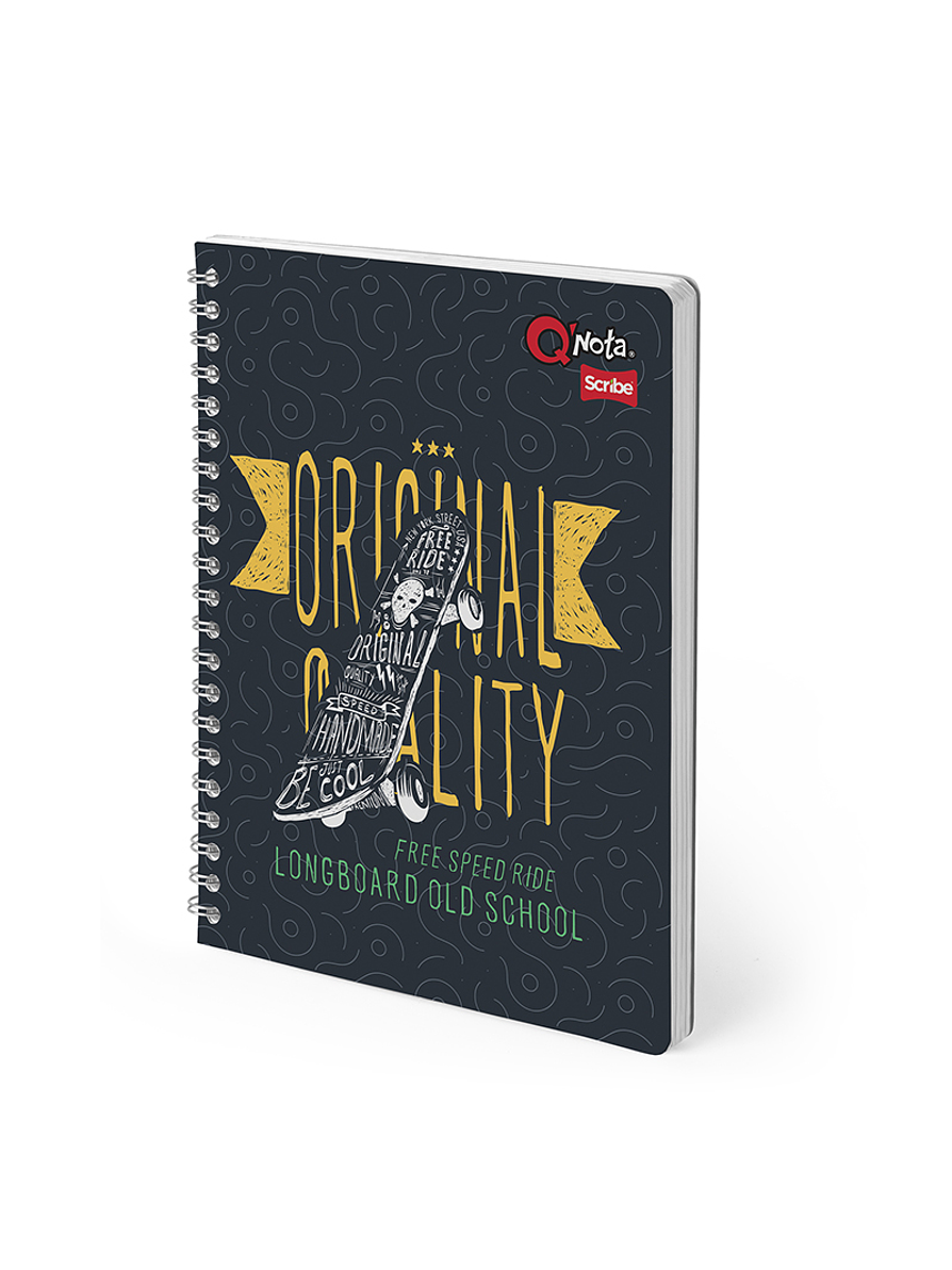 Cuaderno Catedratico Qnota Masculino 80 Hojas Cuadros 10