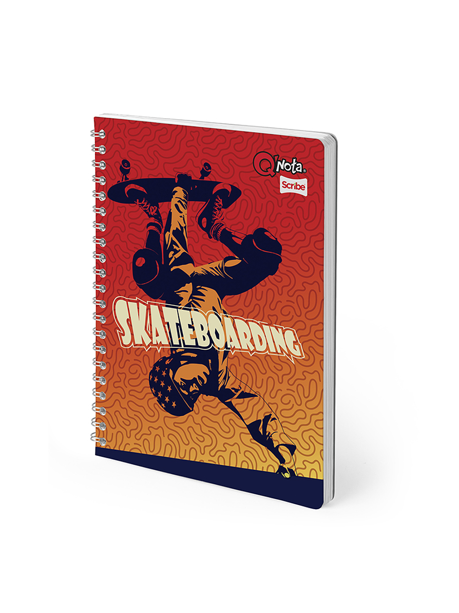 Cuaderno Catedratico Qnota Masculino 80 Hojas Cuadros 12