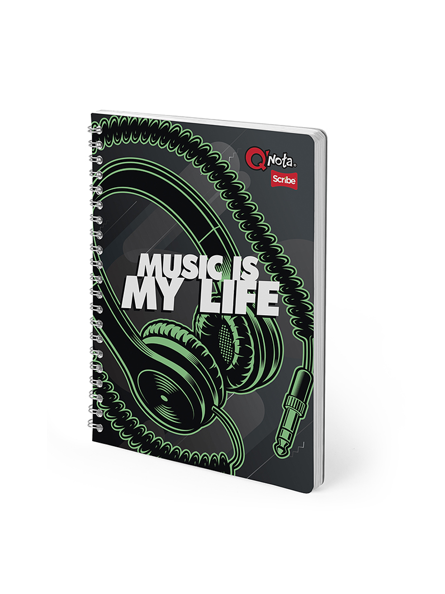 Cuaderno Catedratico Qnota Masculino 80 Hojas Cuadros 13