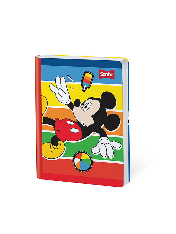 Cuaderno Cosido Mickey 50 Hojas Cuadros  8