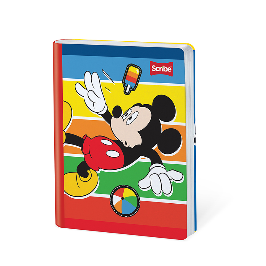 Cuaderno Cosido Mickey 50 Hojas Cuadros  8