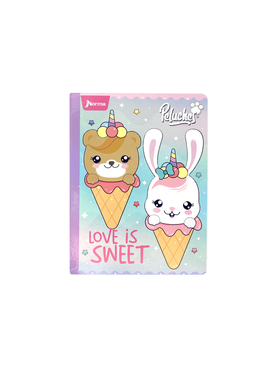 Cuaderno Cosido Peluches Fantasy 100 Hojas Lineas 7