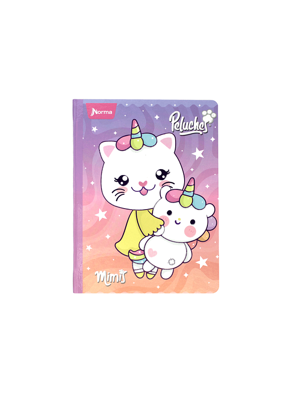 Cuaderno Cosido Peluches Fantasy 100 Hojas Lineas 8