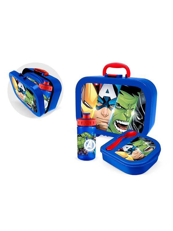 Lonchera Avenger + Botilito + Sanduchera 1