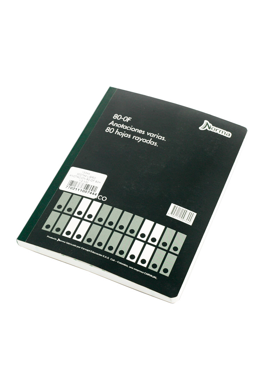 Libro Anotaciones Medio Oficio 80 Hojas  1