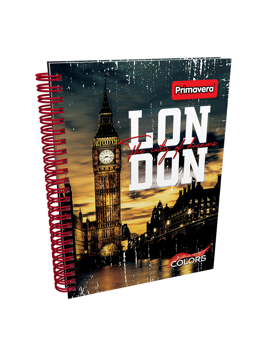 Cuaderno Primavera Argollado 5 Materias Masculino 9