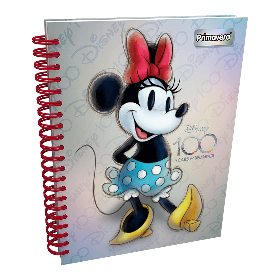 Cuaderno Primavera Argollado 7 Materias Disney 100 Femenino 4