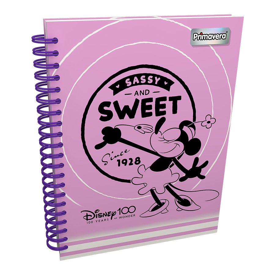 Cuaderno Primavera Argollado 7 Materias Disney 100 Femenino 6