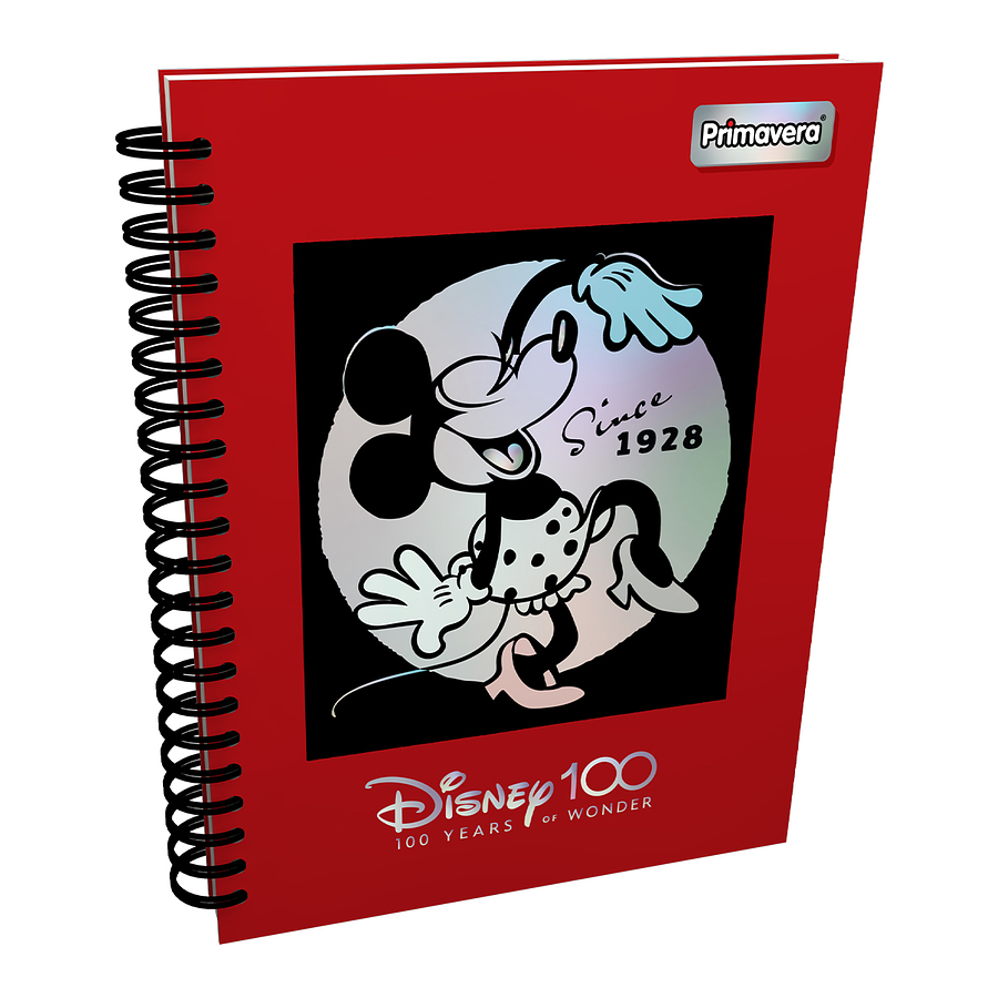 Cuaderno Primavera Argollado 7 Materias Disney 100 Femenino 7