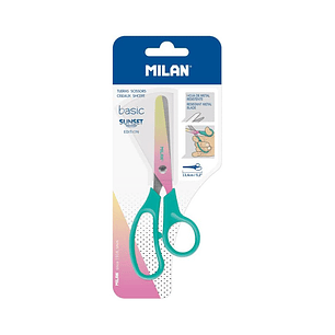 Tijera Punta Roma Basic Edición Sunset Turquesa