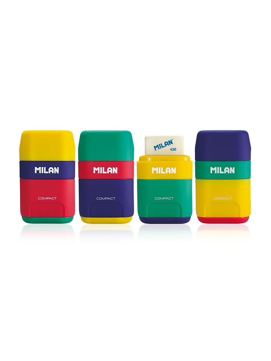 Porta borrador + Sacapuntas  Milan Compact  1