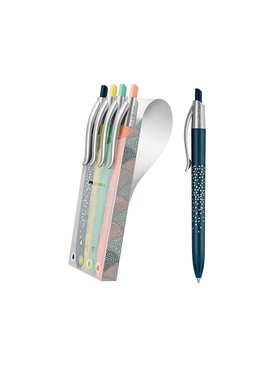 Estuche Lapiceros Silver Fantasía X 4 Unidades 1